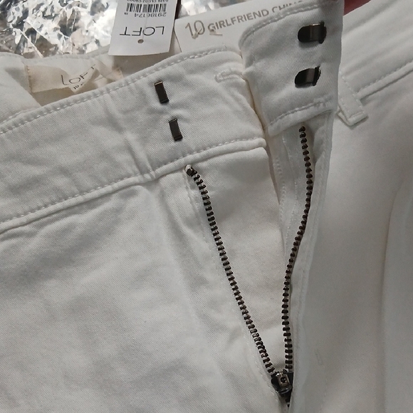 LOFT Crisp White Chino Pants - Picture 5 of 9